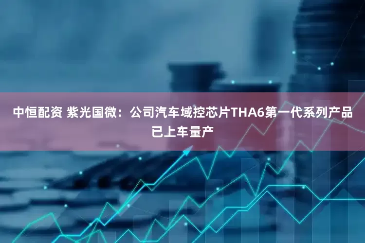 中恒配资 紫光国微：公司汽车域控芯片THA6第一代系列产品已上车量产