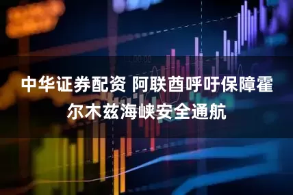中华证券配资 阿联酋呼吁保障霍尔木兹海峡安全通航